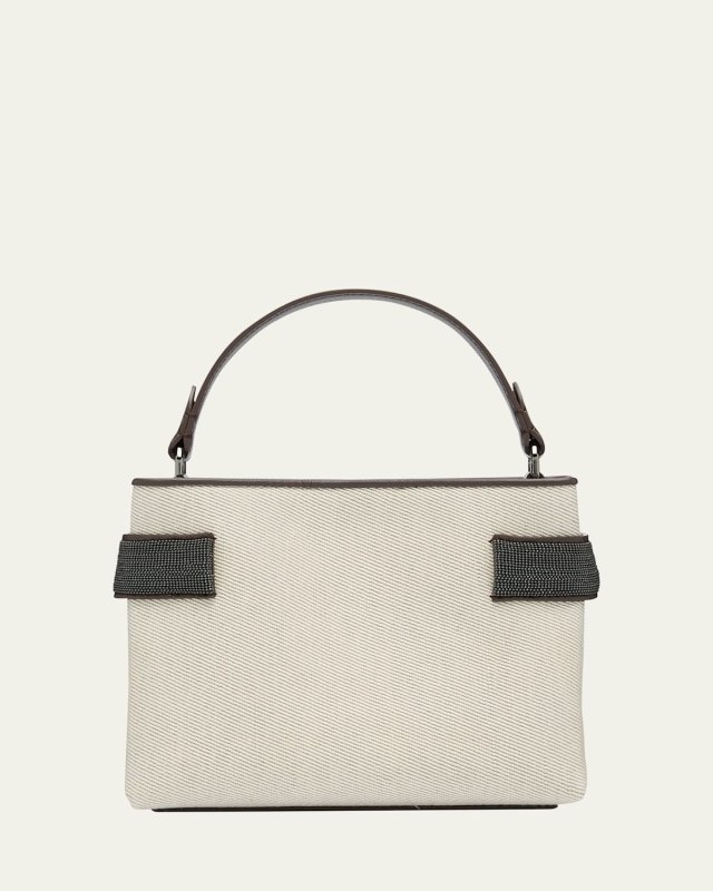 Monili Canvas Top-Handle Bag